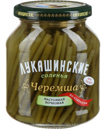 Черемша Лукашинские по-Кавказски 340гр. Продаётся упаковками 6-банок. 